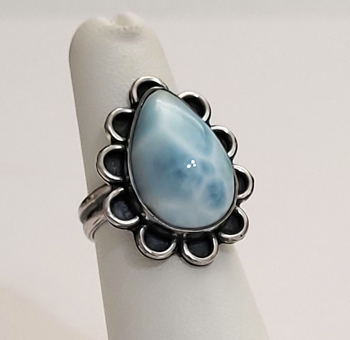 Larimar 925 Sterling Silver Ring ¼ JILLIAN VO USA MADE