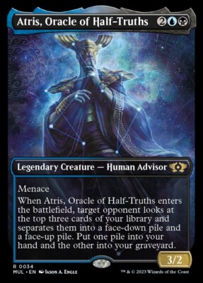 MTG MOM Multiverse Legends R Atris Oracle of Half-Truths #0034