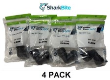 SharkBite ProLock 3/8" Push-To-Connect Plastic 90-Degree Elbow Fitting (4 PACK)