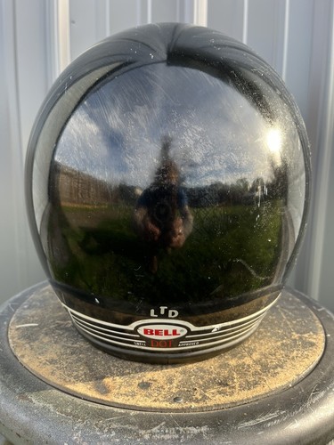 Vintage 1980’s Bell Magnum LTD Helmet 7 1/8 BLACK SNELL FOUNDATION CERTIFIED M85 - Picture 3 of 13