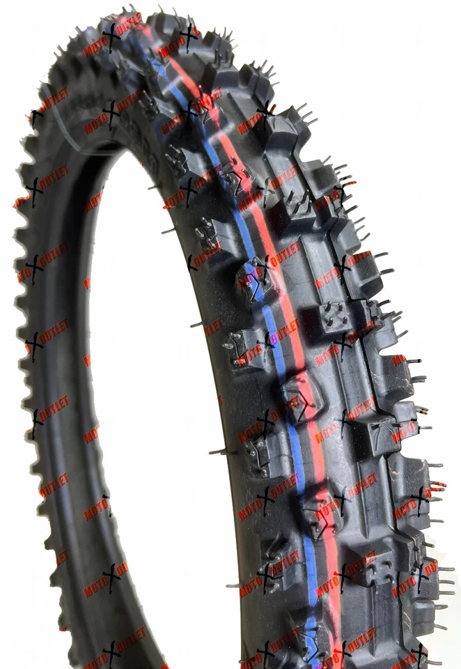 Neumático delantero para moto de cross IRC 60/100-14 VX-10 2,50-14 CRF110 KX65 65SX YZ65 Foto 2 de 4
