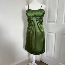 Women's Green Satin Dress