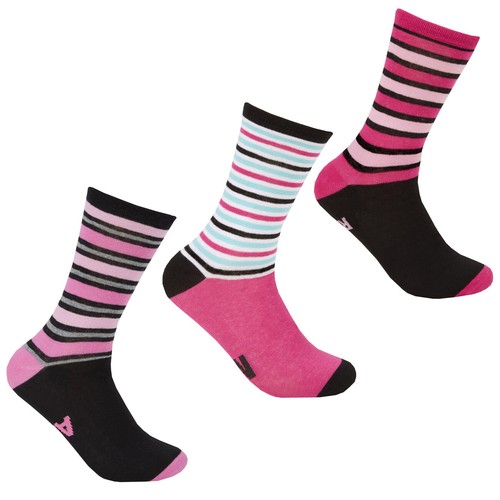 Mujer Damas Novedad Calcetines 3 Pares Algodón Rico Divertido Eslogan Regalo Diario 4-8 - Imagen 2 de 2