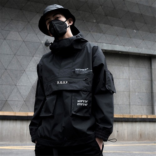 Windbreaker Jacket Streetwear Military 