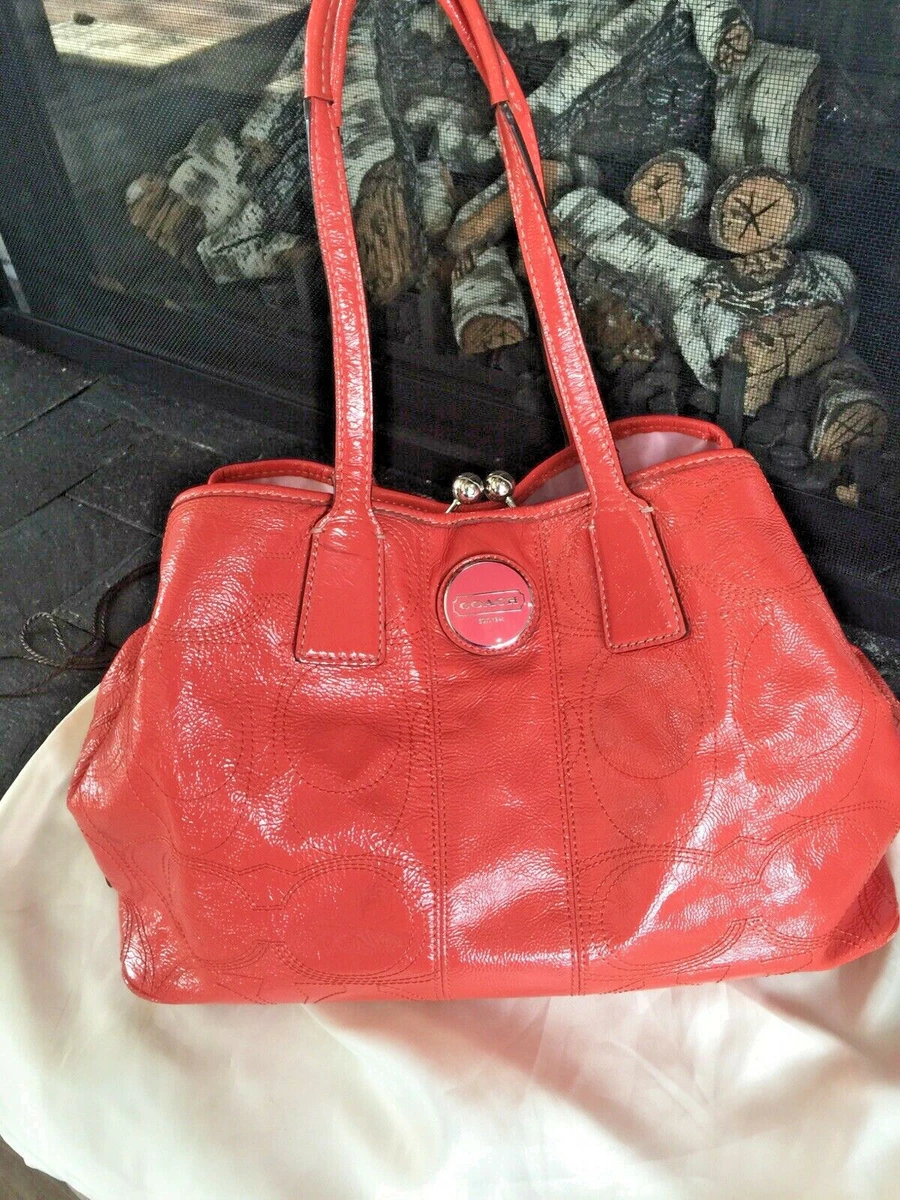 Coach salmon colored best sale purse