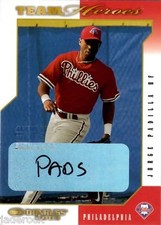 Jorge Padilla 2003 Donruss Team Heroes Autograph Nickname 