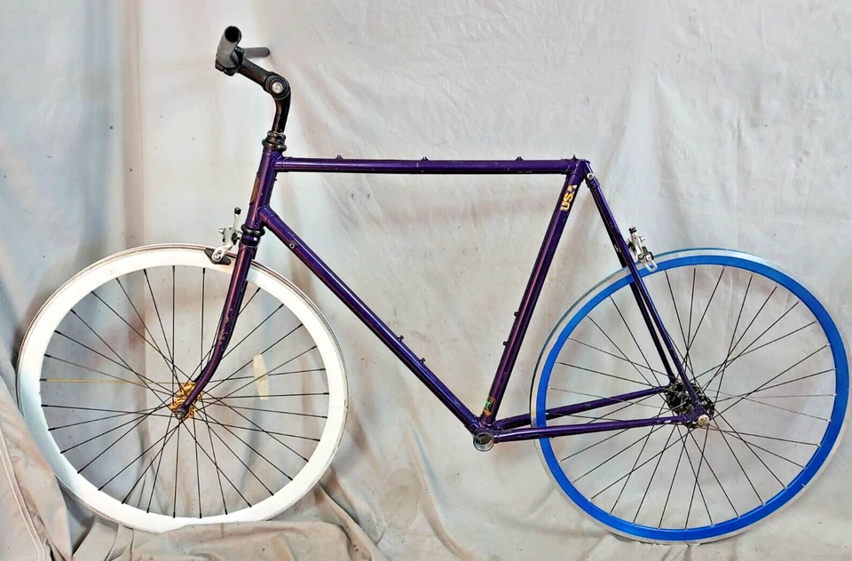 1987 Trek 560 Road Bike Large 56cm Reynolds Chromoly Steel Shimano 105 Purple US - Image 2 of 4