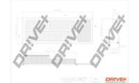 Dr!ve+ DP1110.10.0178 Luftfilter FÜR Alfa Romeo Chrysler CitroËN Fiat Ford Lanci