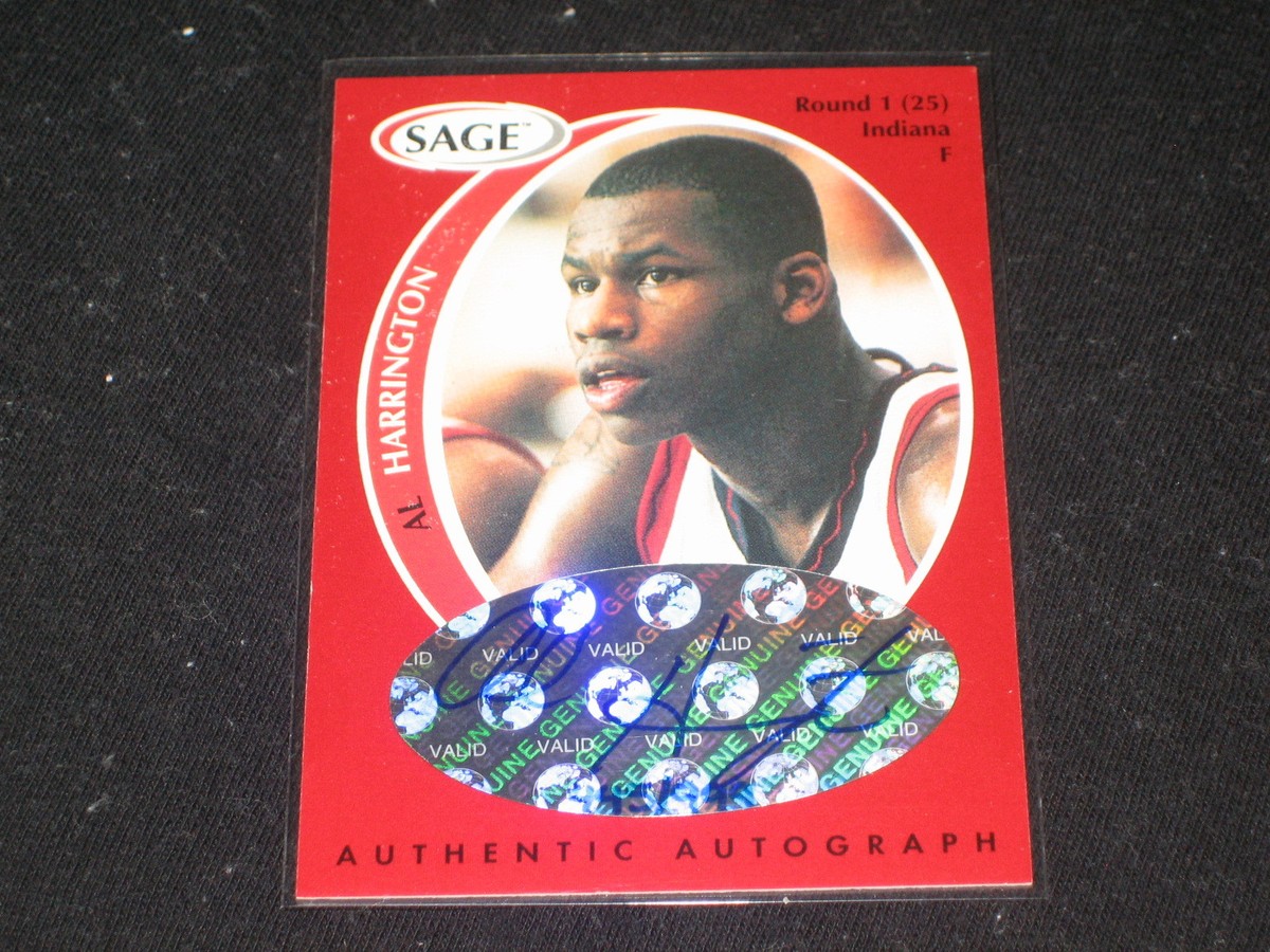 AL HARRINGTON ROOKIE 1998 SAGE SIGNED AUTOGRAPHED CERTIFIED 