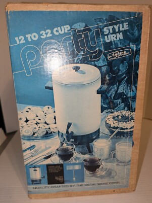 MCM EMPIRE SUPREME Electric Coffee Maker Percolator ALMOND Nocello 32 C NEW VTG