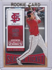 AARON JUDGE ROOKIE CARD New York Yankee BASEBALL 2015 Contenders FRESNO STATE RC