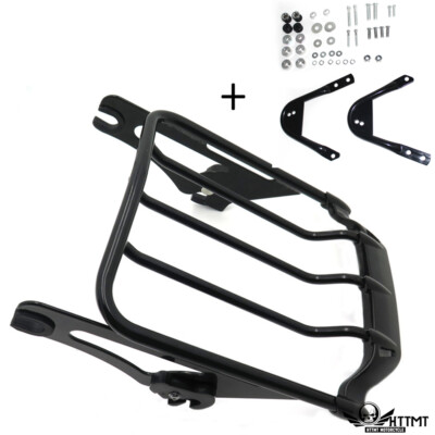 Detachable Two-Up Air Wing Luggage Rack Docking For Harley Touring 97-08 07 06 B