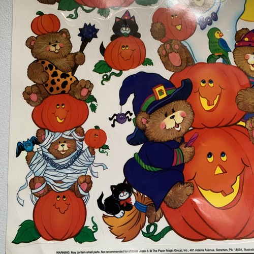 De colección Papel Magic Group Eureka Halloween Ventana Aferrada a Calavera Osos Vampiro - Imagen 6 de 17