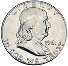 1961 D Franklin Half Dollar 90% Silver BU US Coin  #380