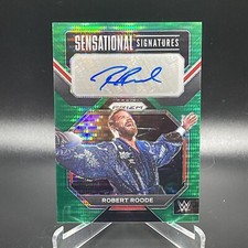 2023 Prizm WWE Robert Roode Sensational Signatures Auto Green Pulsar Auto 06/10