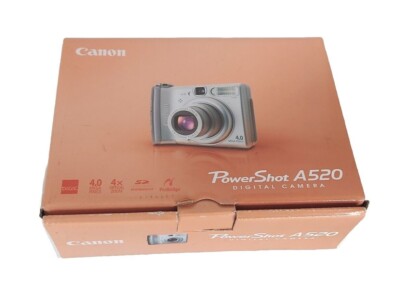 New Open Box - Canon PowerShot A520 4.0MP Camera - Silver