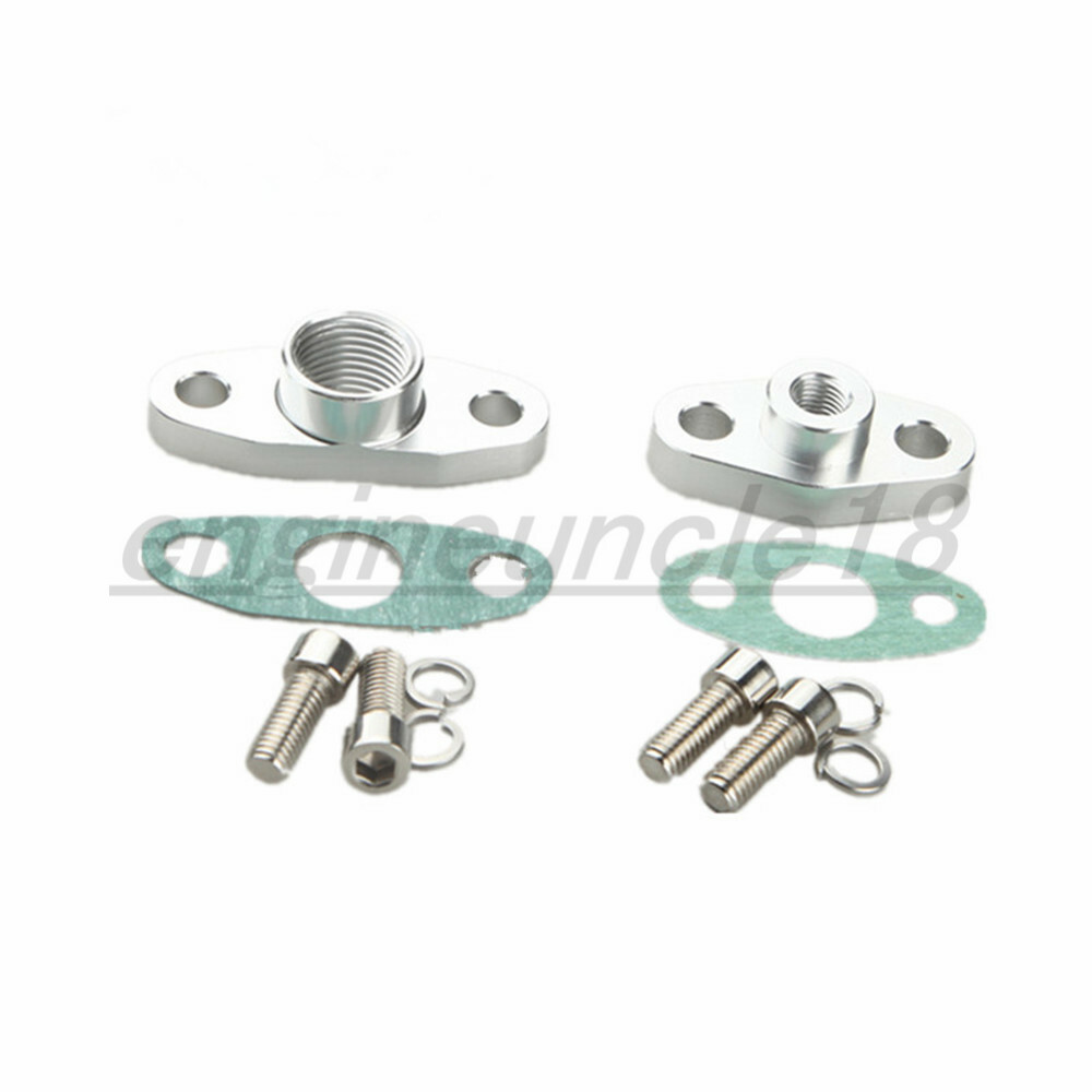 Universal Turbo Oil Line Kit Feed + Return Drain 4AN AN4 1/8" NPT T3T4 T04E eBay