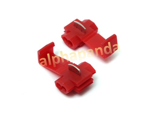 100x Quick Wire Splice Connector Assortment No Strip Wiring Connections 22-10AWG - Picture 7 of 9