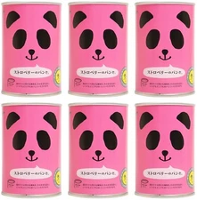 Japanese Canned Food Panda Bread Pan Strawberry Sugar Salt Preserved Snack 100g