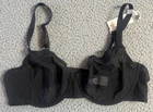 NWT SMOOTHEZ By Aerie Women's Black Mesh Unlined Underwire Bra Size 36D