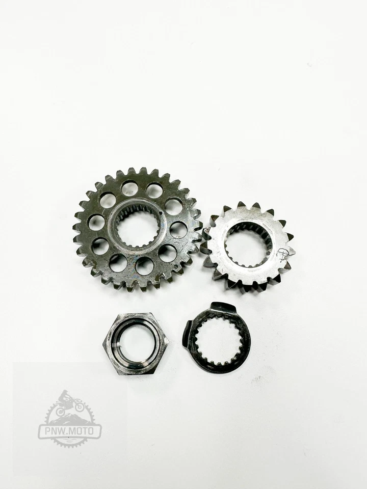 Yamaha YZ250F 2004 YZ 250f OEM CIGÜEÑAL CIGÜEÑAL CONJUNTO DE ENGRANAJES DE TRANSMISIÓN PRIMARIA Foto 2 de 2