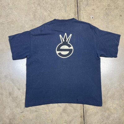 Vintage Stussy Crown T-Shirt 90s Graphic T-Shirt Single Stitch
