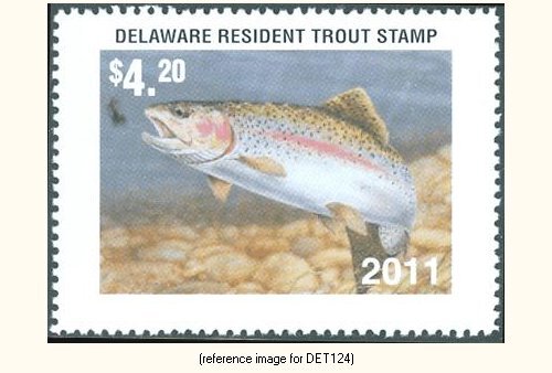 D2K Delaware Trout Stamp 2011 $4.20 - Picture 1 of 1