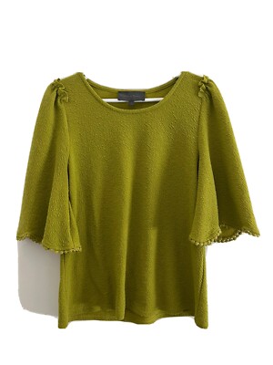 Women s Anthropologie Fall top Sunday in Brooklyn Small green 