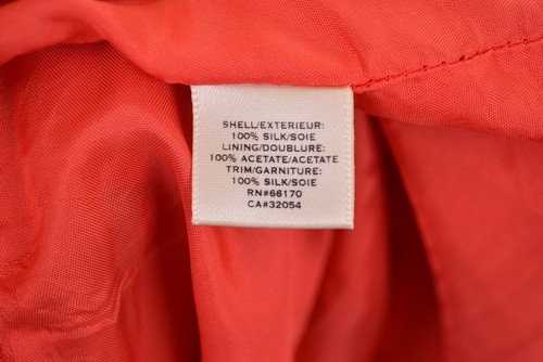 Moulinette Soeurs 100% Silk Peach Base Abstract Polka Dot Belted Dress 0 - Picture 6 of 7