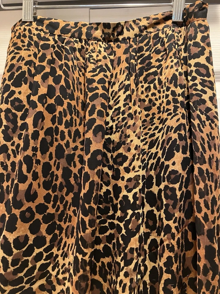 Falda de leopardo LAFAYETTE 148 para mujer 100 % viscosa dobladillo reunido talla 4 derecho profesional Foto 2 de 4