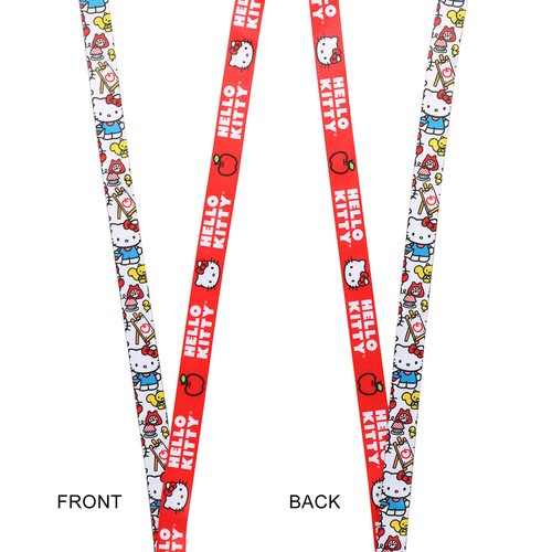 Hello Kitty Lanyard with Breakaway Rubber Charm and ID Sleeve - Bild 4 von 4