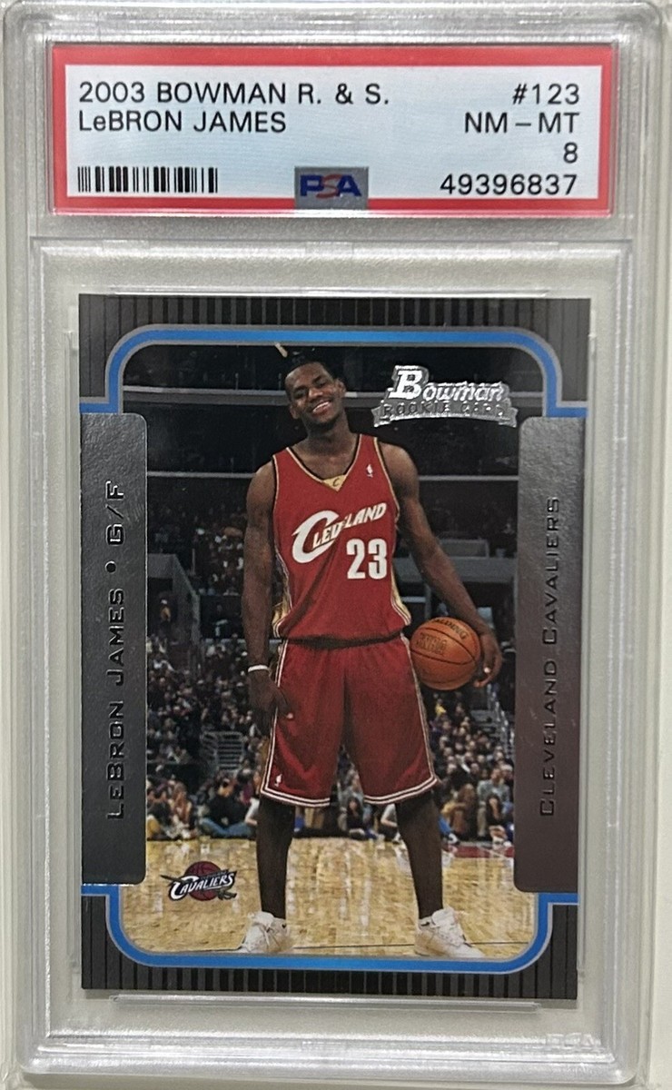 もらって嬉しい出産祝い Rookies Bowman 2003 & PSA #123 RC Rookie James LeBron Stars その他