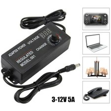 AC/DC Charger Variable 3V-12V Power Supply Adapter Adjustable Voltage