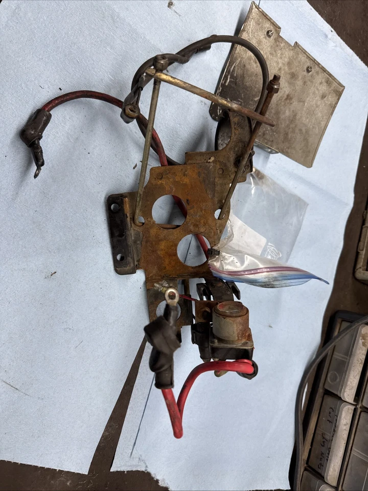 Bandeja de batería de moto de nieve Yamaha Phazer Pz480 Pz485 1984-1989 piezas de arranque E Foto 4 de 4