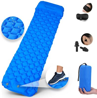 Aufblasbare Campingmatte mit Kissen Ultraleichte Isomatte als Campingmatratze