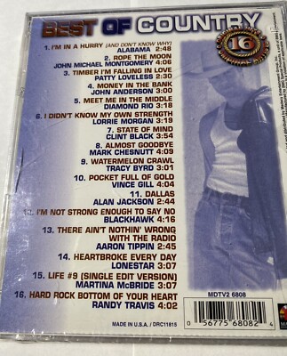 Best Of Country 16 Original Country Hits (CD, 1998, Madacy