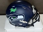 Tyrice Knight Seahawks Auto Signed Mini Helmet Beckett Witness Green .