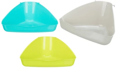 SMALL ANIMAL CORNER TOILET LOO TRIXIE LITTER TRAY HAMSTER RABBIT GUINEA PIG CAGE