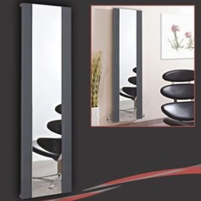 Anthracite Aluminium Mirror Radiator NEWBOROUGH 465mm(w) x 1700mm(h) 2870 BTUs
