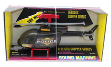 Nylint Realistic Police Chopper Sounds Machine Toys  5052 Helicopter 92' NIB
