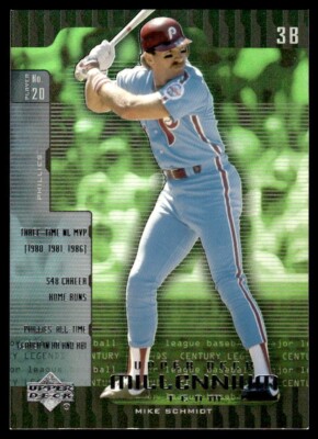 Mike Schmidt 2000 Upper Deck #UD3 Philadelphia Phillies Millenium Team