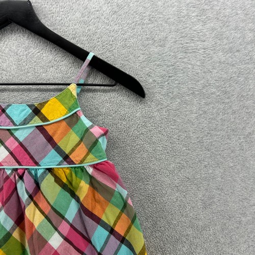Gap Dress Girls Size Medium 8 Multicolor Plaid Sleeveless Shift Lined - Picture 3 of 11