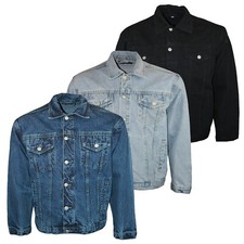 Mens Denim Jean Jacket Aztec Casual Regular F...