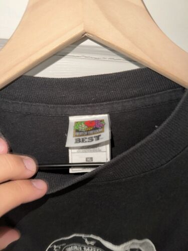 Camisa de Lucha RARA De Colección Montaña Humeante RIP Lápida SMW Puntada Única XL - Imagen 4 de 5