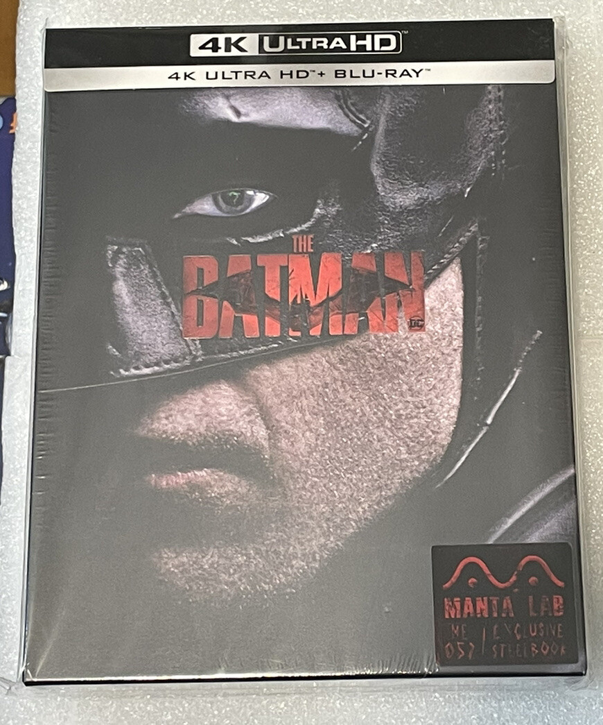 The Batman Blu-Ray Steelbook Manta Lab Full Slip Sealed Mint