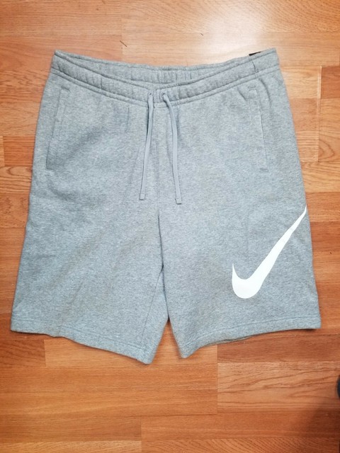 gray nike sweat shorts