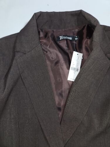 new york company blazer womens size 18 nwt brown msrp $75.00 - Picture 2 of 8