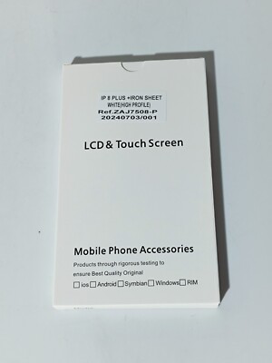 Für iPhone 8 Plus+Iron Sheet LCD Display 3D Touch Digitizer white_0,1_2