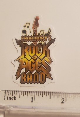 Broadway Rock of Ages Band sticker flat rate combine shipping