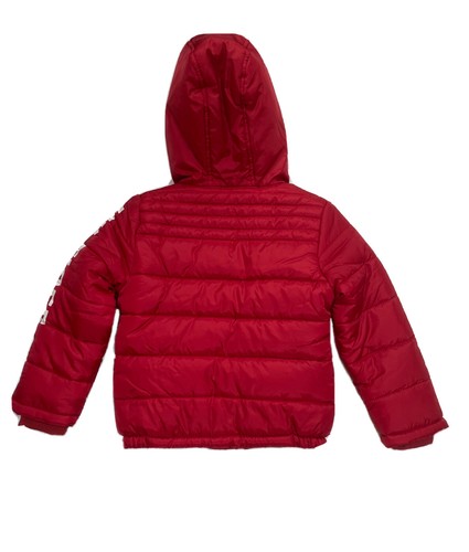 NWT Tommy Hilfiger Boys 6 Scarlet Water Resistant Lined Hooded Puffer Jacket - Picture 4 of 5